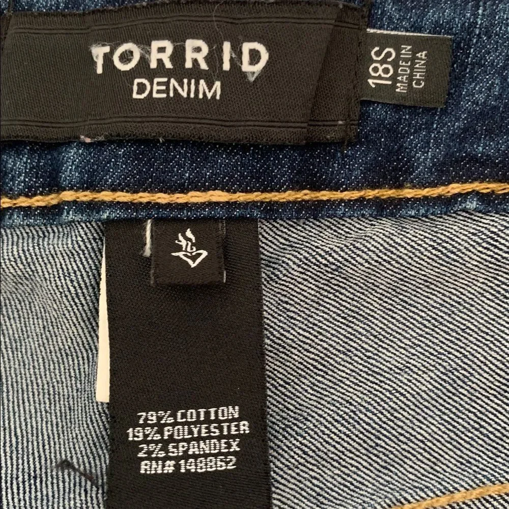 Torrid Denim Women's Dark Wash Skinny Stretch Jeans Size 18 S